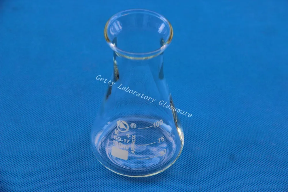 

100 mL Conical Flask, Erlenmeyer flask , with wide mouth, borosilicate glass 3.3 material laboratory glassware