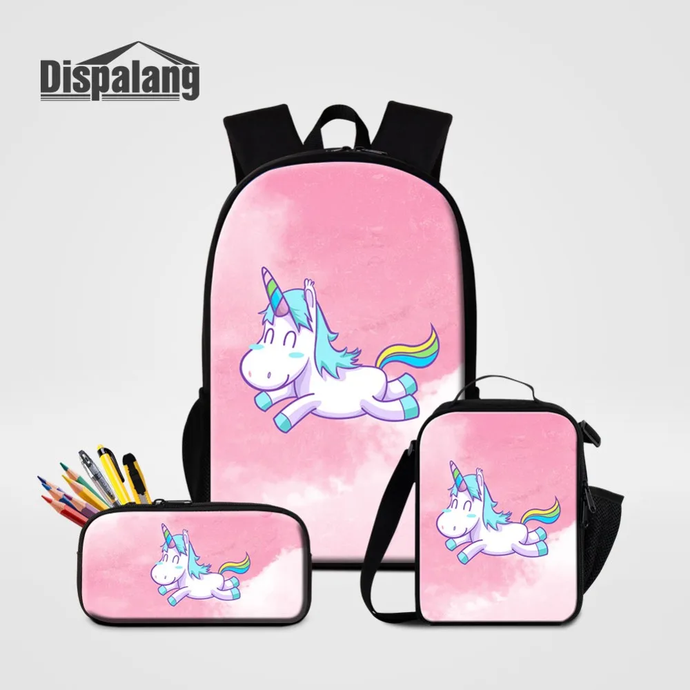 S For School For Girls 3 Pcs Bags Set Children's Food Lunchb