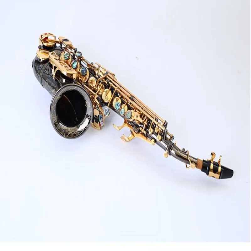 Сопрано саксофон Bb Wind Instrument Sax Western Instruments Black saxofone saxofon Soprano Музыкальные