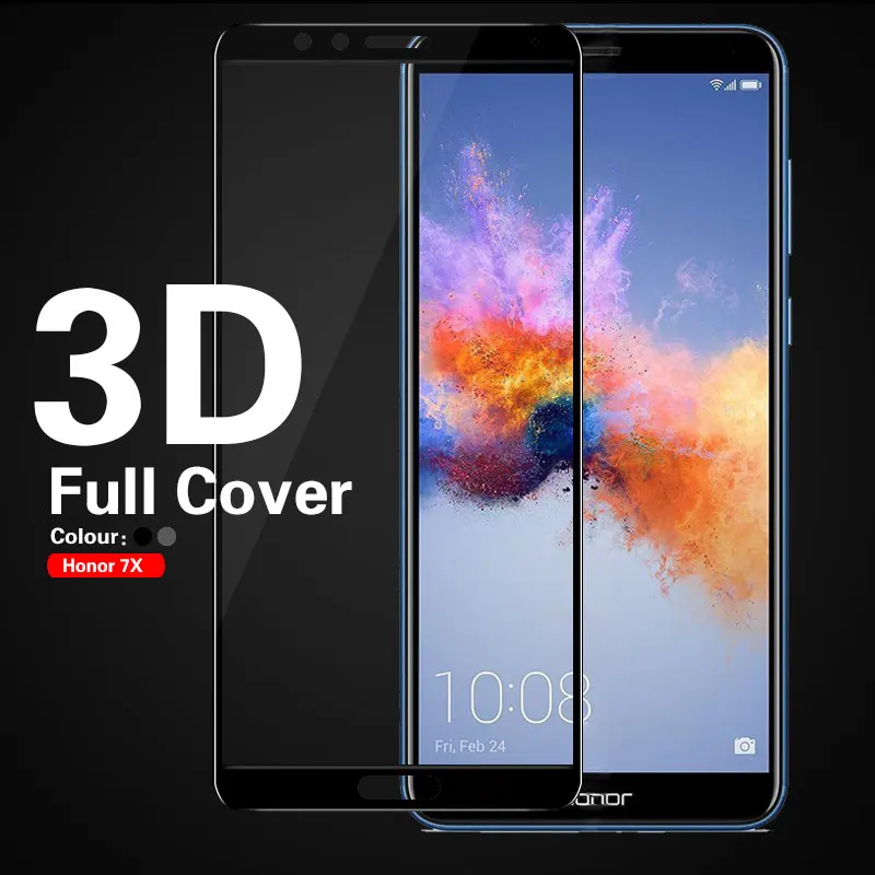 Полноэкранное 3D Защитное стекло для Huawei Honor 7A Pro 7C 7X 8X искусственная