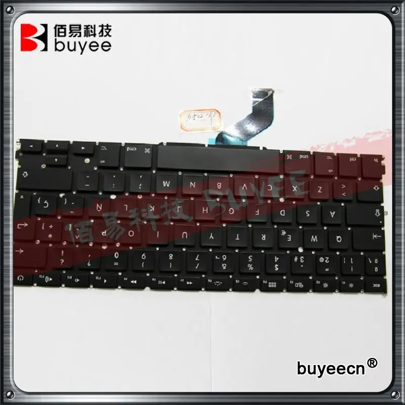 

New Black A1425 Spanish Keyboards 13 Inch For MacBook Retina Pro A1425 SP Version Layout Keyboard 2012 Year Replacement Tested
