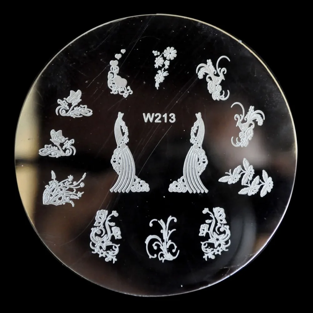 Штамповка для ногтей штамповка изображения пластины наконечник DIY Дизайн шаблон