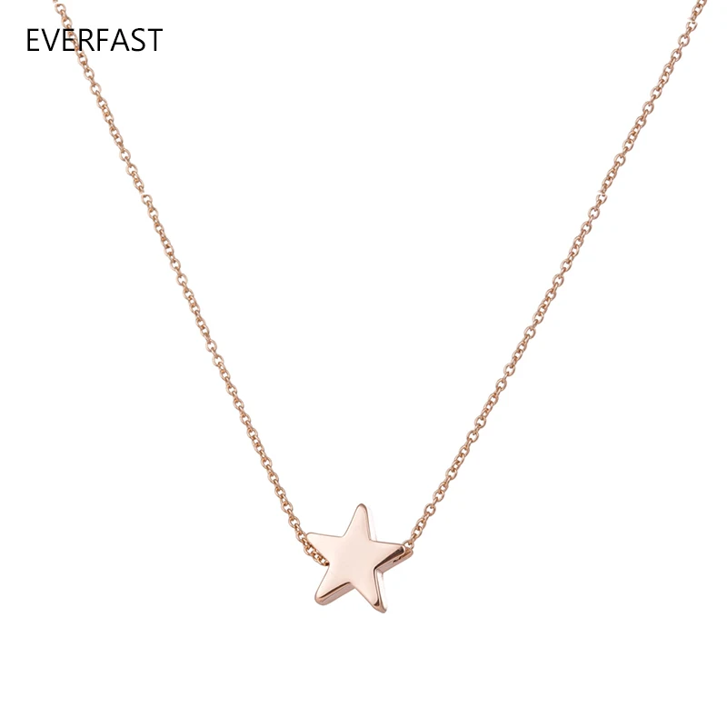 Everfast 1 шт. Мини звезды кулон Цепочки и ожерелья очарование золота розовое золото