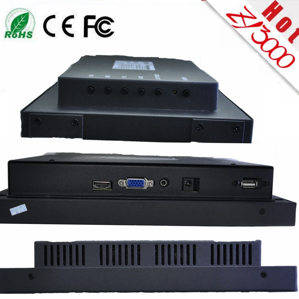 2019 Панель компьютер Hmi 10 &quotметаллический корпус Vga Hdmi Usb Вход резистивный
