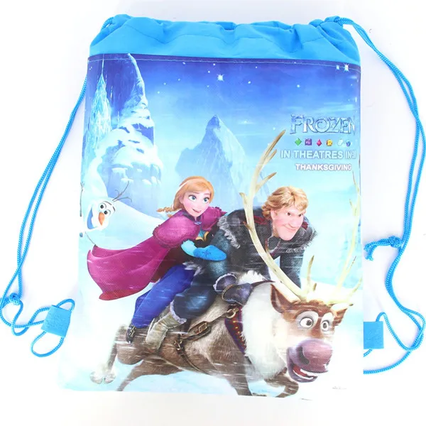 Frozen 3 15 шт./лот, рюкзак из нетканого материала с рисунком героев мультфильма «Холодное сердце», «Минни», «Микки Маус», «Дисней», «Принцесса Моана» - Цвет: Frozen 3