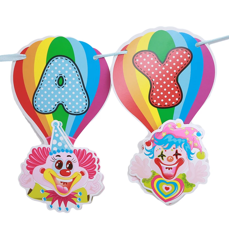 5 шт./партия праздничный баннер с изображением животных на день рождения для