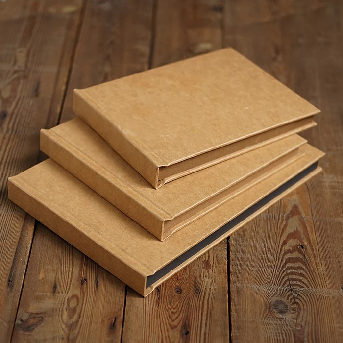 Крафт Книга в толстом твердом переплете карта пустой Скрапбукинг меню DIY шток