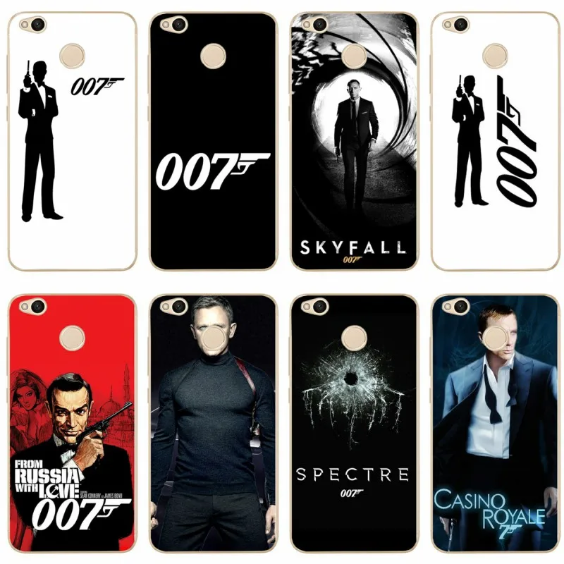 Чехол для телефона James bond 007 мягкий силиконовый чехол из ТПУ redmi4A 4X 5 5a 5Plus note4 xiaomi4 6X 8
