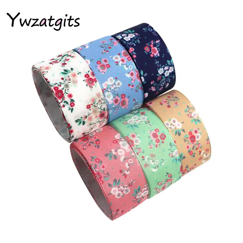 Ywzatgits 6 ярдов мульти вариант корсажная/атласная/органза ленты DIY Hairbow ленты аксессуары Швейные принадлежности YT0201 - Цвет: 040007096  26mm