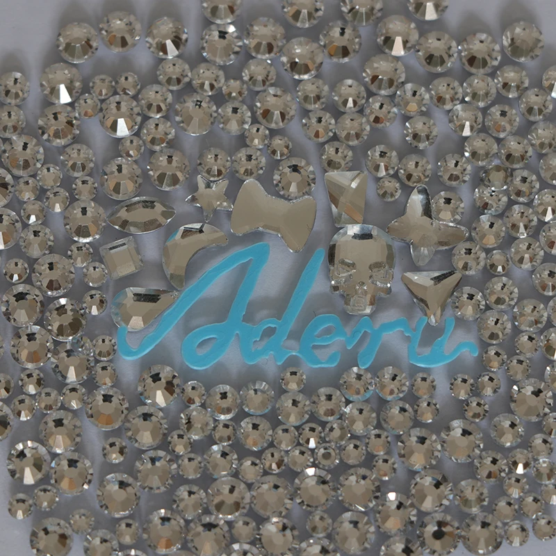 Aderu crystal mix супер блестящие бессвинцовые термоклеевые стразы для дизайна ногтей орнамент одежда обувь головные уборы шарф украшение телефона