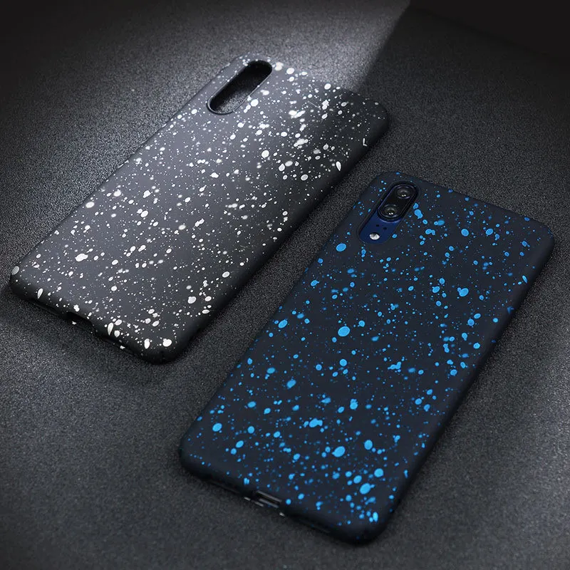 Жесткий с узором Мороз матовый поликарбонатный чехол для huawei Honor 10 9 8 V10 V9 7X на