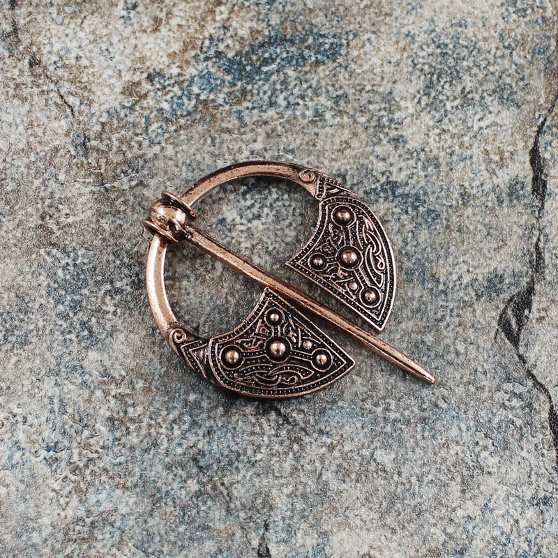 Ретро Viking стерео бисер Смешанная модная брошка подходит для плаща шапки одежда и