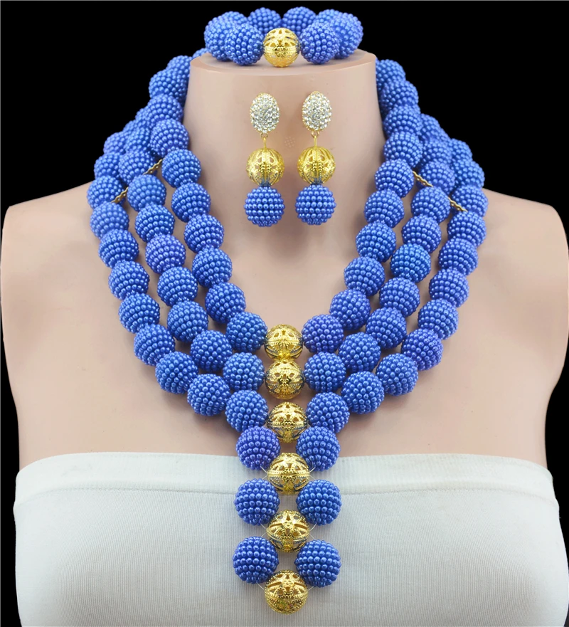 Свадебное ожерелье чокер в нигерийском стиле 10 цветов 2017 африканские бусы