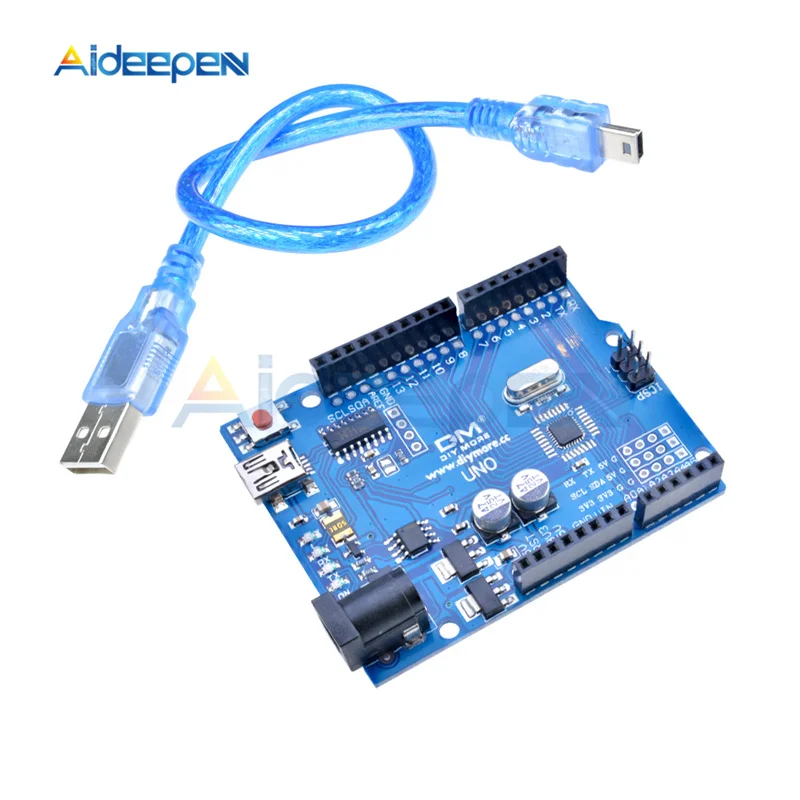 UNO R3 макетная плата ATMEGA328P-16AU CH340 CH340G Micro/Mini/type B USB с usb-кабелем для Arduino UNO R3