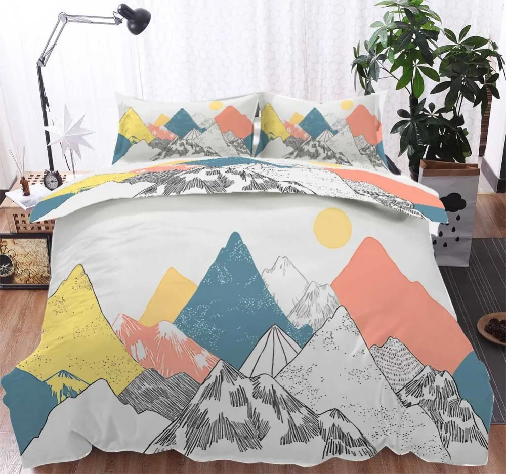 Ins скандинавские современные минималистичный стиль геометрия постельного белья