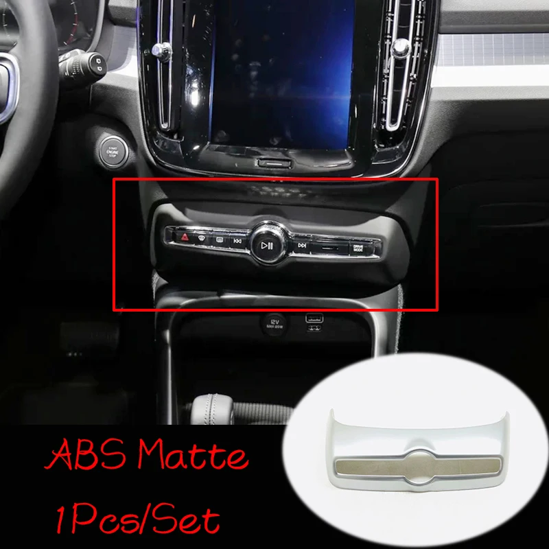 

АБС-пластик для Volvo XC40 T5 2017 2018 2019, аксессуары, панель переключателя кондиционера автомобиля, наклейка для отделки, Стайлинг автомобиля, 1 шт.