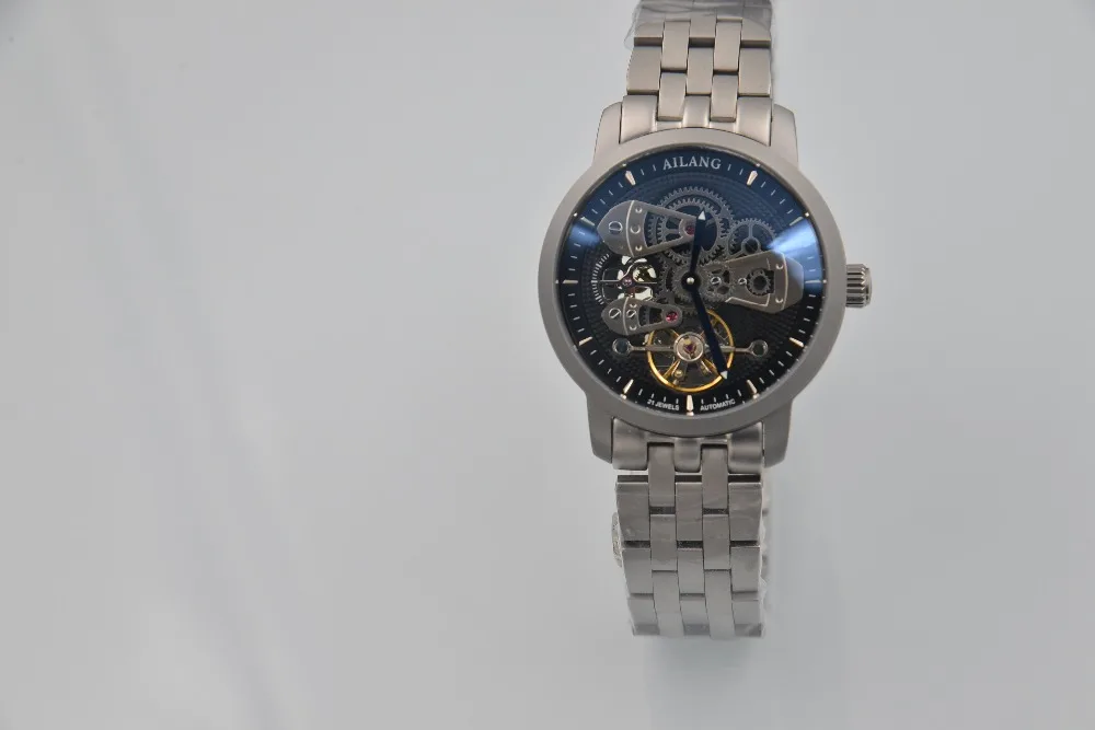 AILANG Мужские автоматические механические модные часы топ бренда Tourbillon высококачественные часы из нержавеющей стали Relogio Masculino