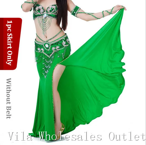

Belly dance skirt dancing costume indian dance skirt clothes bellydance skirt 1pc skirt 10 color 701#