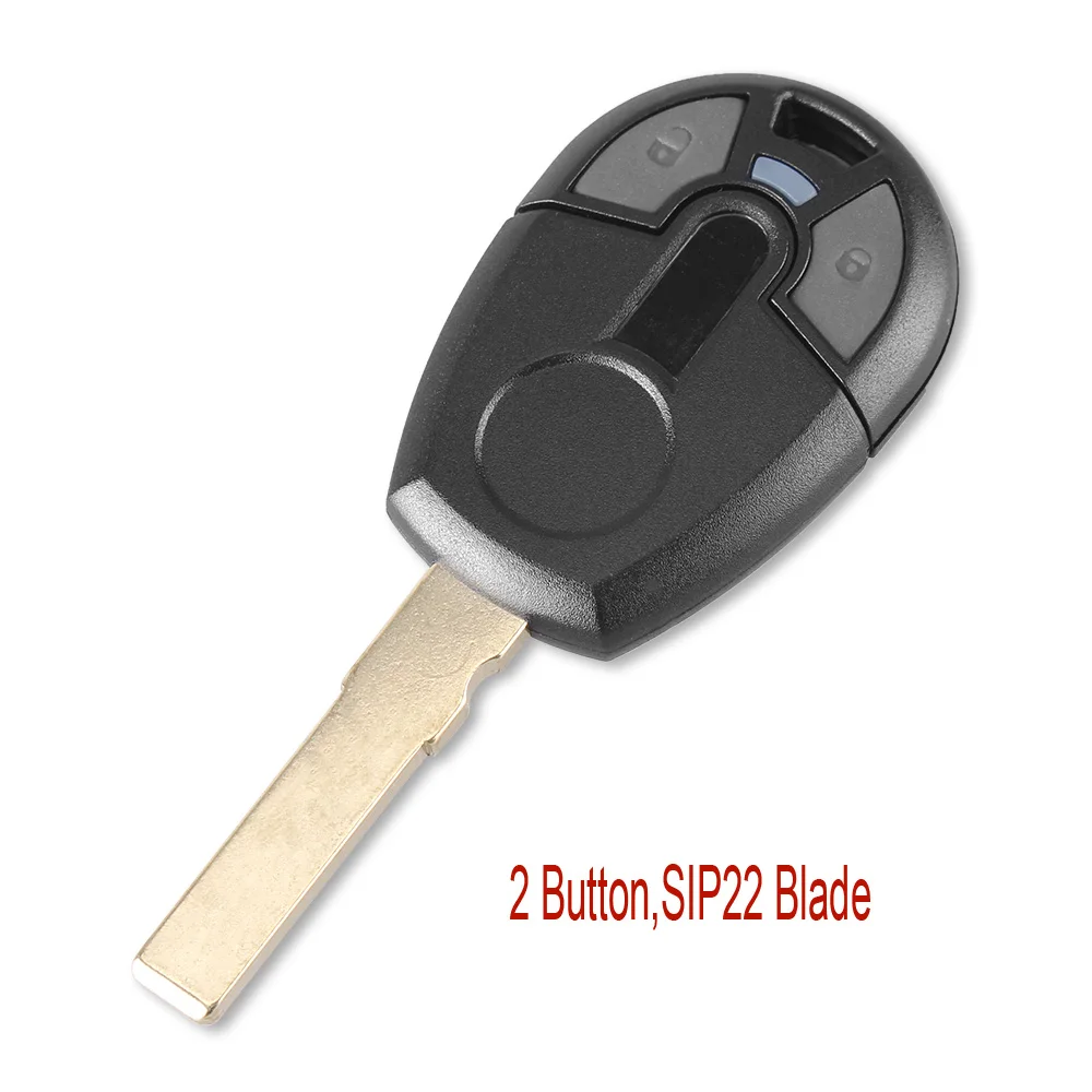 2 button SIP22 KEYYOU 10X Сменный Чехол для дистанционного ключа для Fiat Positron EX300 Fob Автомобильный ключ крышка авто транспондер с SIP22/GT15R лезвие - Количество кнопок: 2 button SIP22