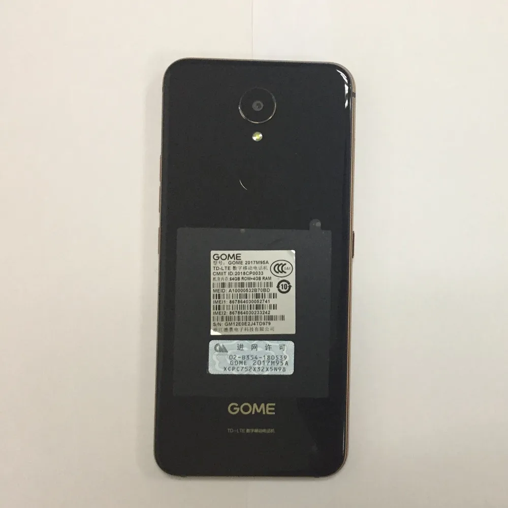 Gome U7 Mini 5,4" 4 Гб 64 Гб распознавание радуги спереди 16.0MP сзади 13.0MP MT6797 Deca Core 2800 мАч отпечаток пальца мобильного телефона