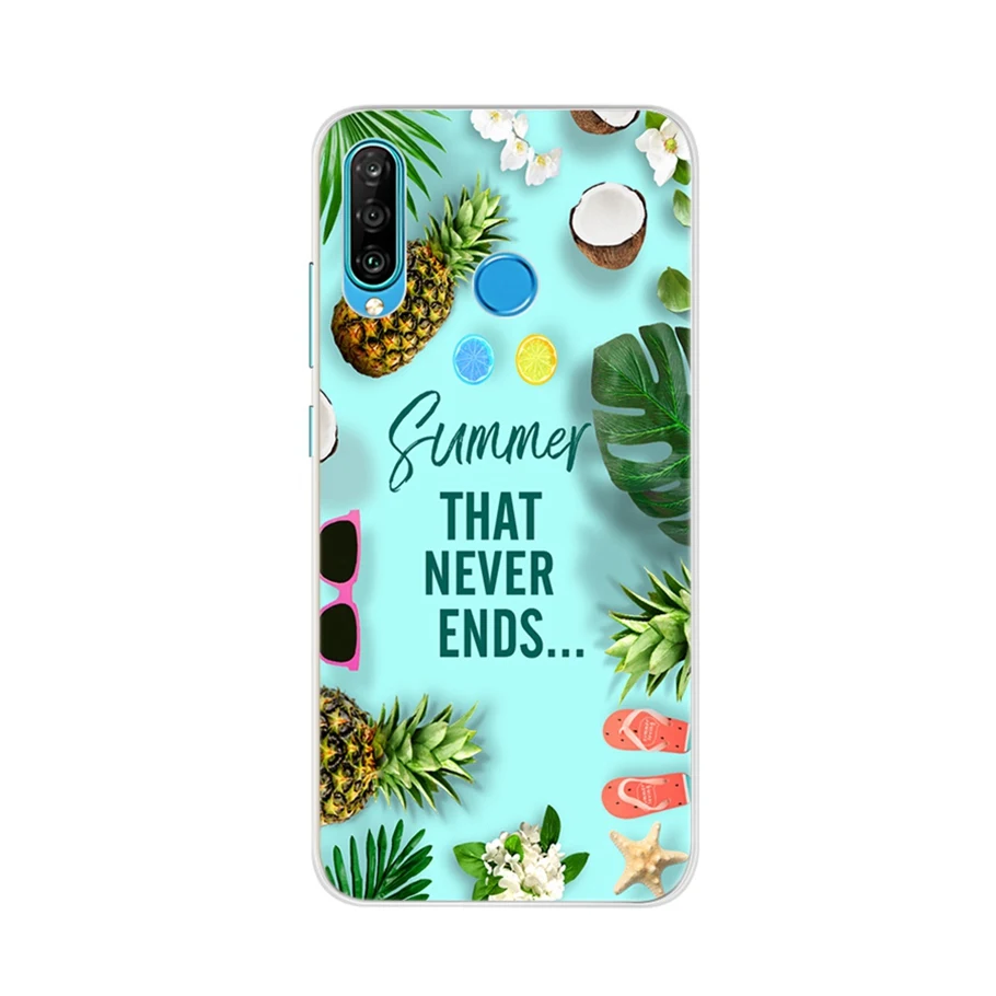 Для мягкого силикона huawei P30 lite чехол для Coque легкий протектор Силиконовый