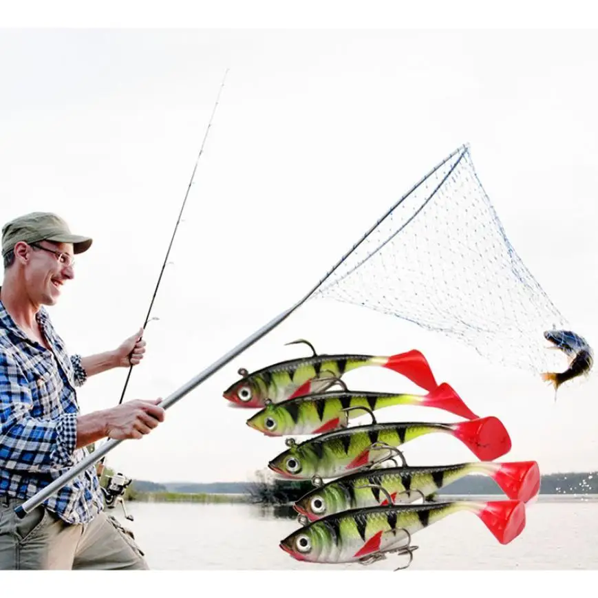 Горячая Распродажа! 5 шт./компл. рыболовная Мягкая приманка легкая свинцовая