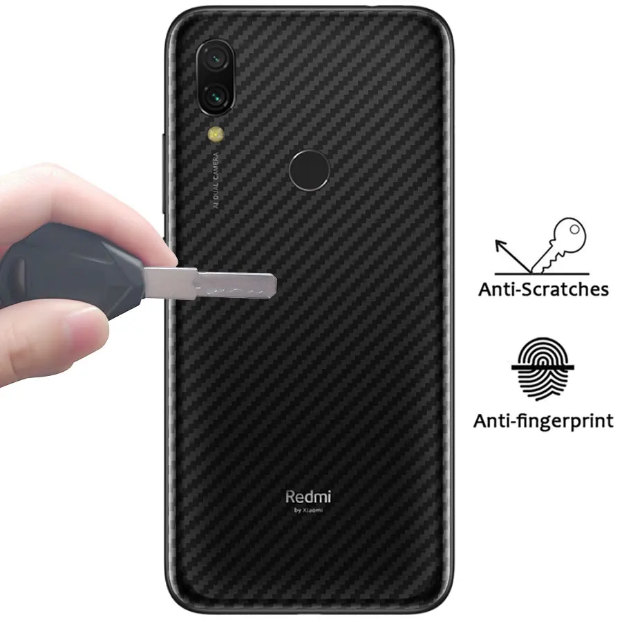 Jappinen 10 шт./лот 3D углерода волокно задняя крышка экран протектор для Xiaomi mi Red 7