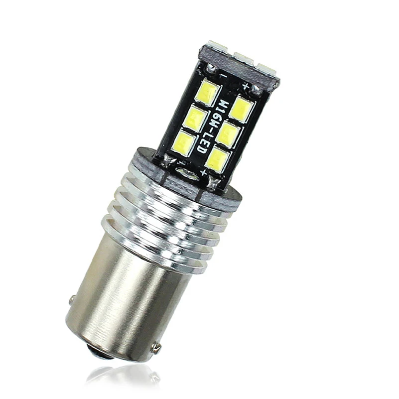 2 шт. Автомобильные светодиодные лампы Canbus 1156 BA15S P21W 2835SMD 15|daytime running lights|drl daytime