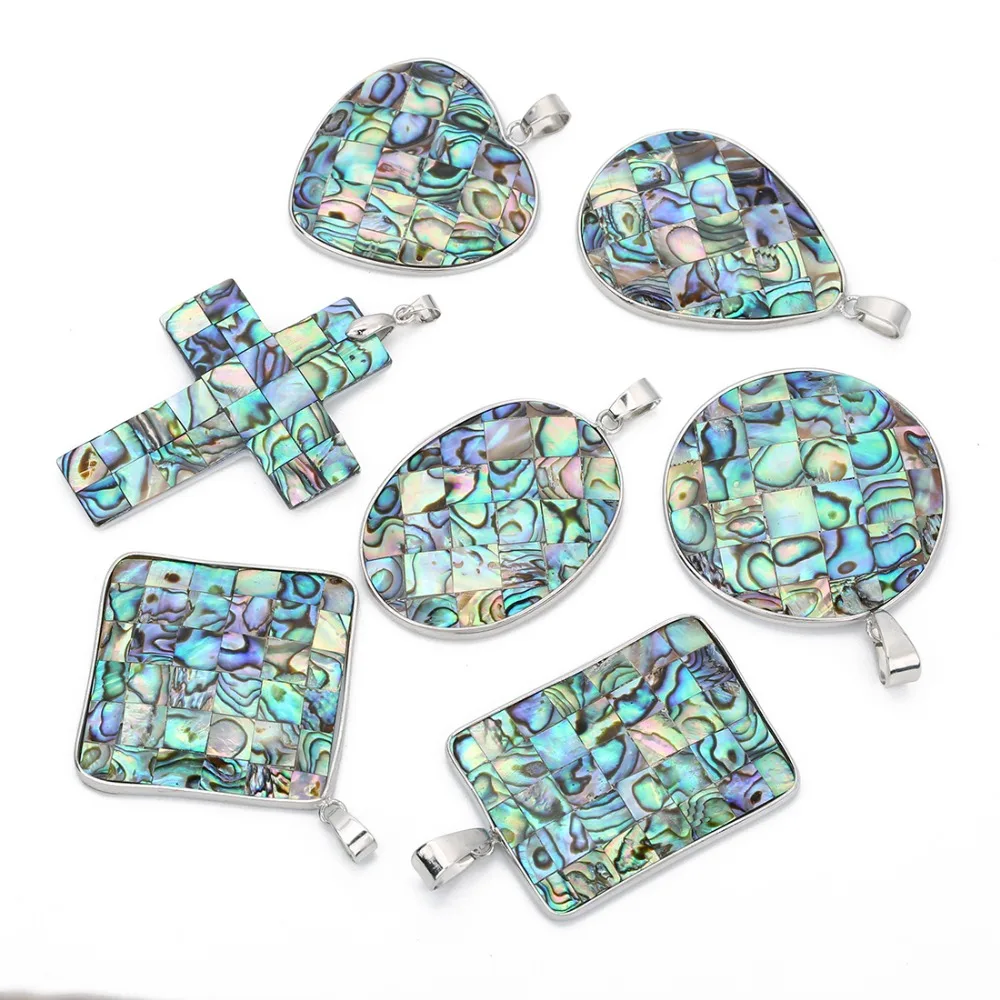 Оптовая продажа натуральные Подвески в виде ракушек Abalone подвески яиц/капли