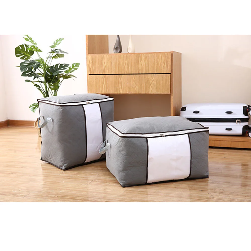 Large Capacity Quilt Clothing Storage Bag Pouch Holder Blanket Pillow Organizer