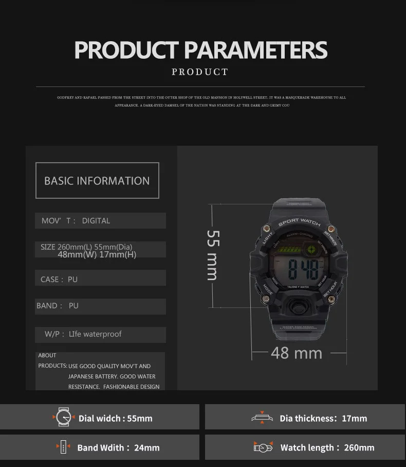 Водонепроницаемые наручные автоматические часы для мужчин digitais Бег мужские