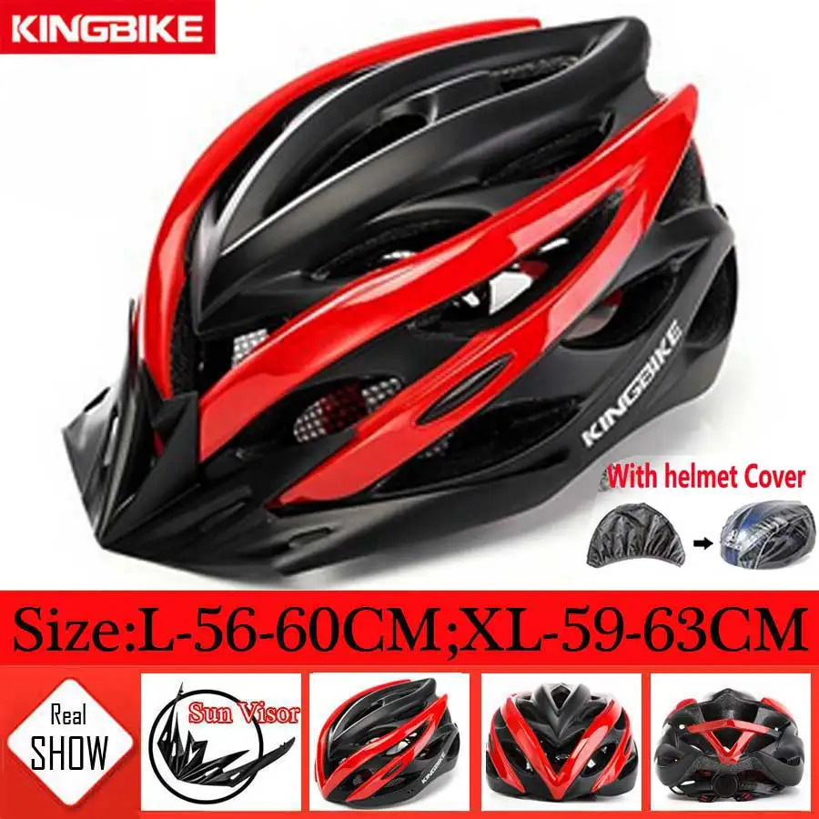 KINGBIKE велосипедный шлем матовый черный сверхлегкий MTB In-mold велосипедный шлем с козырьком дышащий дорожный горный открытый велосипедный шлем - Цвет: 872-TL1