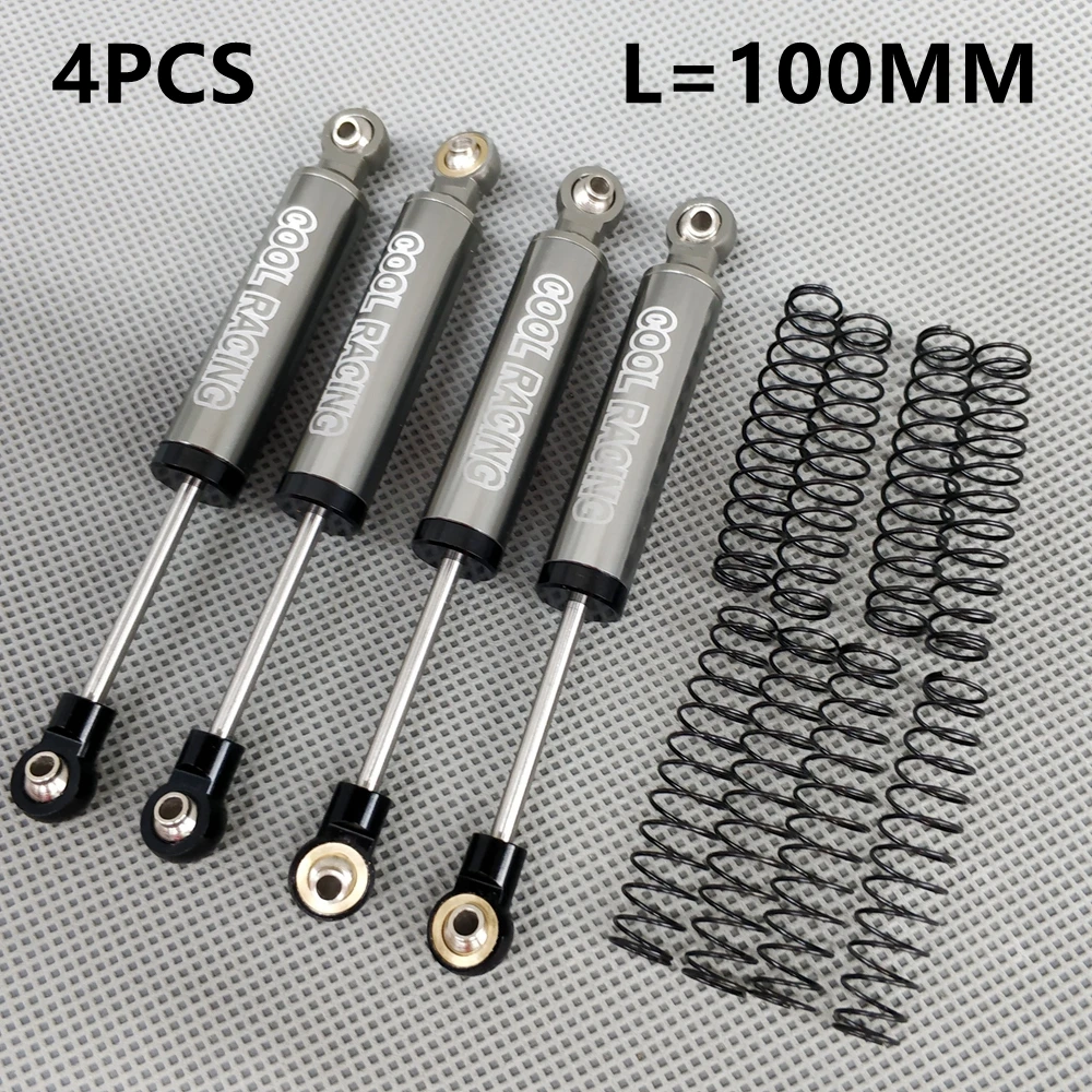 4 шт. амортизаторы для внедорожника 100 мм|axial scx10|shock spring |