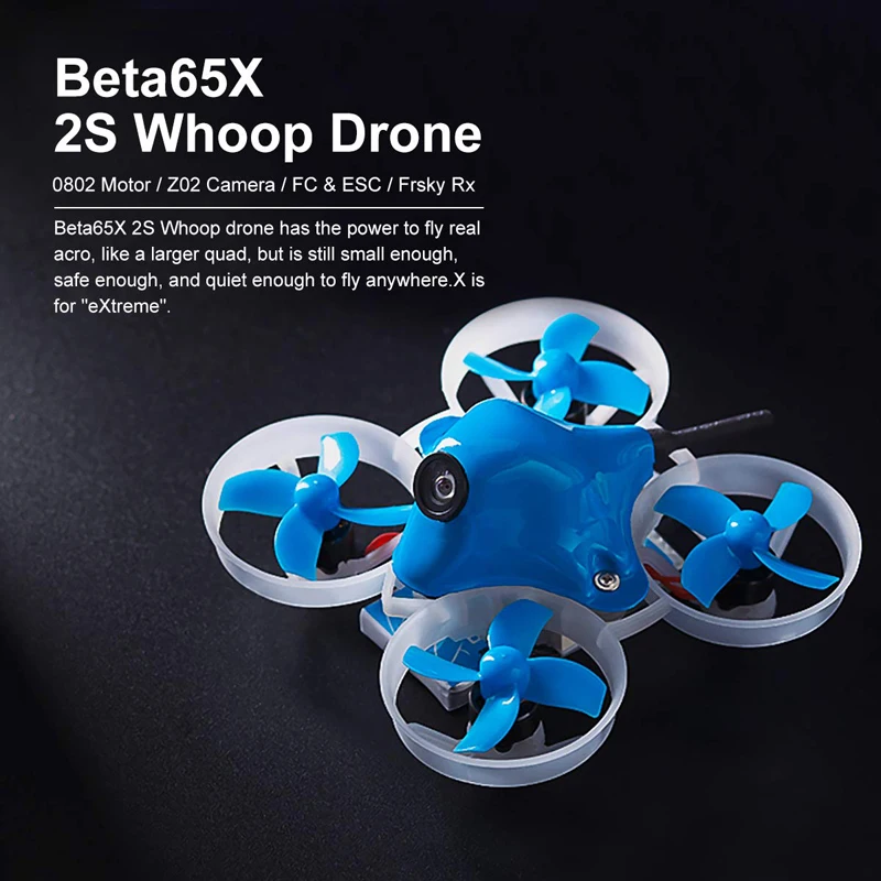 BETAFPV Beta65X 2 S бесщеточный Whoop Drone с F4 FC Frsky Z02 Камера OSD Smart Audio 17500KV 0802 двигатель Ph2.0
