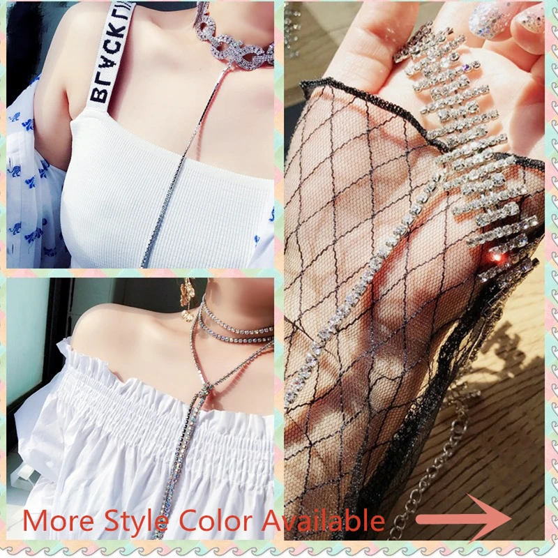

Jewdy Crystal Choker Necklace 2018 Luxury Statement Chokers Necklaces For Women Trendy Chunky Neck Accessories Fashion Jewellery