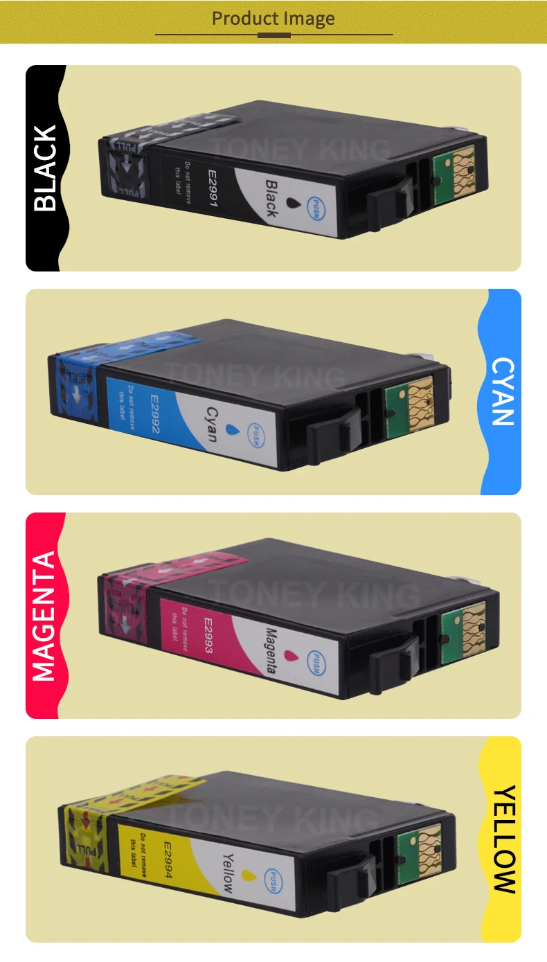 2 комплекта чернильный картридж T2991 29 29XL для Epson T29 XP 235 245 332 335 432 435 247 442 345 255 257 352 355 452 455 полноцветная печать принтера