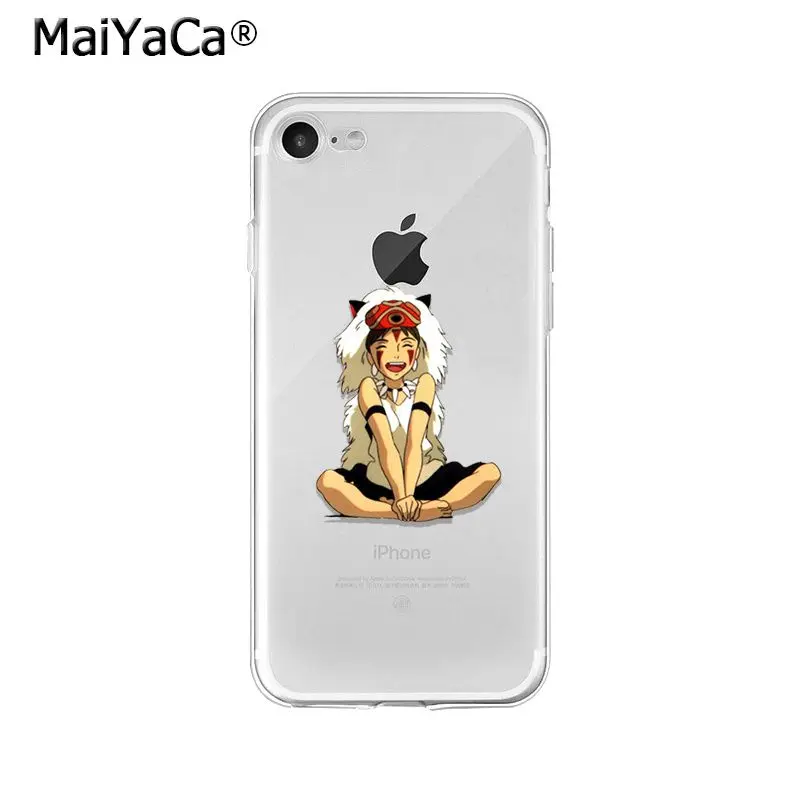 MaiYaCa Studio Ghibli totoro Ponyo унесенный спиралью ТПУ мягкий чехол для телефона iPhone X XS MAX 6 6s 7 7plus 8 8Plus 5 5S SE XR - Цвет: A2