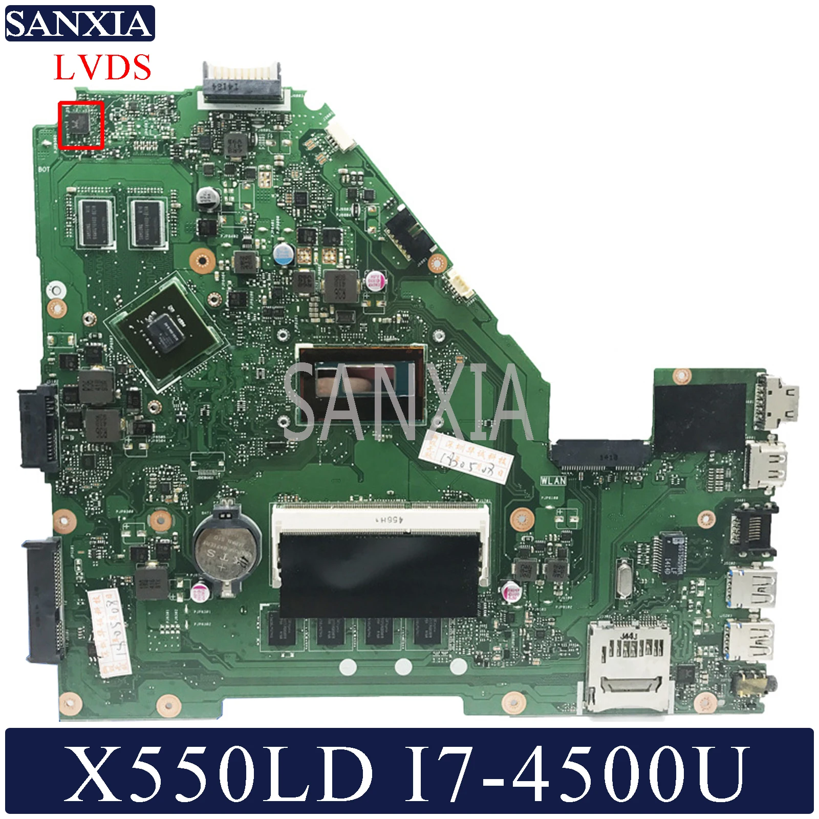 Kefu X550LD материнская плата для ноутбука ASUS VivoBook X550LD X550LC X550LN материнская плата 4G-RAM I7-4500U GT720M