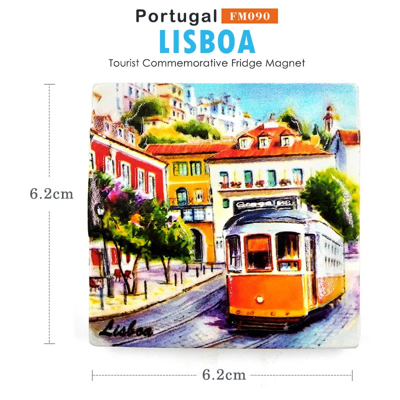 Portugal Lisboa - a Португалия Lisboa путешествия Ремесло Магниты на холодильник для детей сувенир Туризм смолы наклейки на холодильник магнитный домашний декор - Цвет: Portugal Lisboa - a