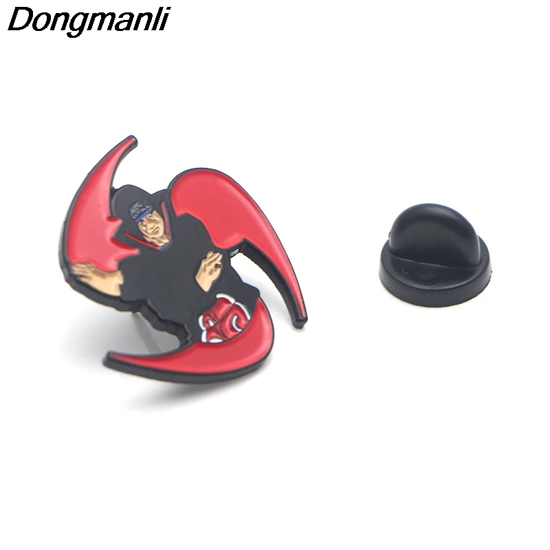 P3756 Dongmanli мода Наруто Учиха Итачи металлические эмалированные броши и булавки для нагрудного штыря значок для рюкзака подарки воротник ювелирные изделия