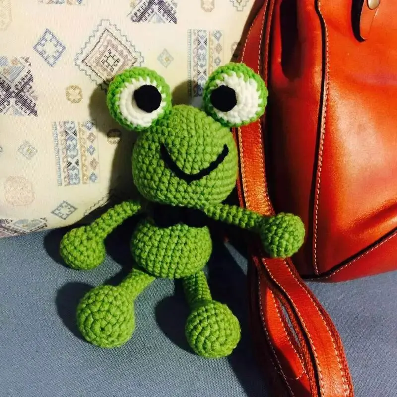 30*12 см Успокаивающая кукла большой глаз игрушечная лягушка крючком Amigurumi из