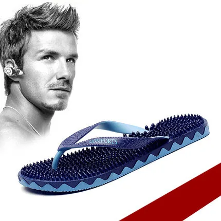 Массажные тапочки с натуральной галькой DK03 домашние для пар на весну и лето