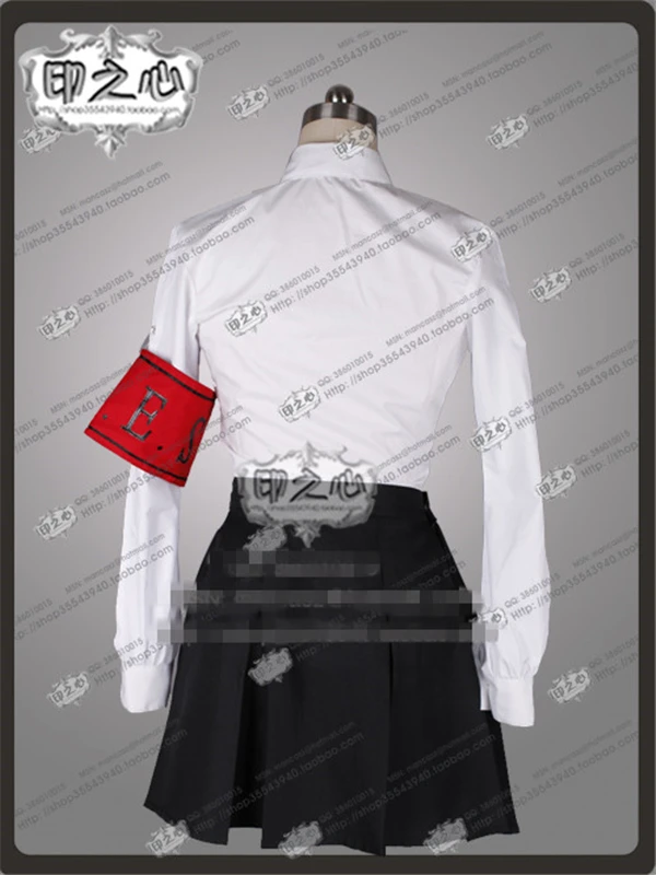 Аниме Persona 3 Shin Megami Tensei Mitsuru Kirijo аниме косплей костюм рубашка + галстук юбка