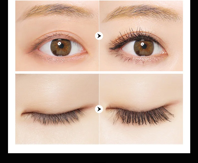 Новинка 2019 натуральная шелковая прививка Черная тушь для макияжа