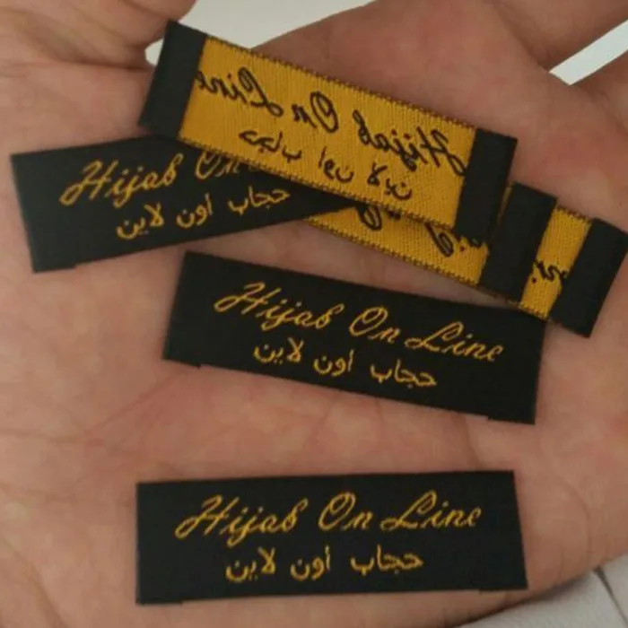 Изготовленный на заказ английском языке и арабский имя Дамаск полиэстер ткань