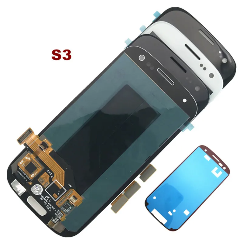 Супер AMOLED lcd для SAMSUNG Galaxy S3 lcd дисплей i9300 i9300i i9308i i9301 i9301i сенсорный экран дигитайзер Запасные части