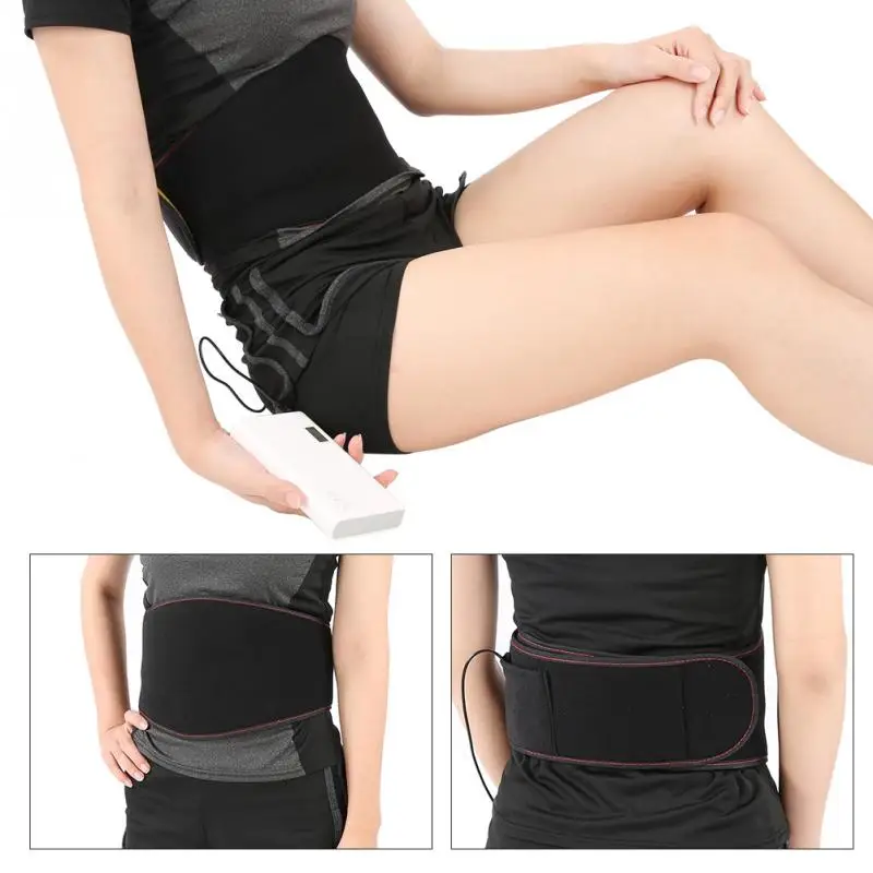 Поясной ремень с подогревом через USB для поддержки нижней части спины тёплый