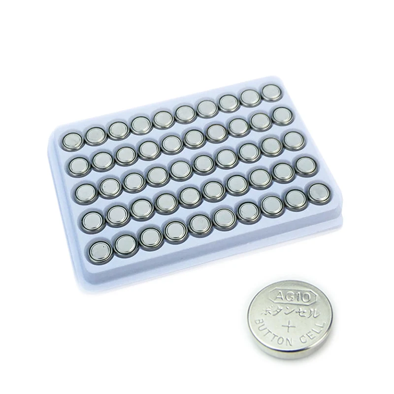 100PCS AG10 LR1130 1130 SR1130 389A LR54 L1131 1.5V cell coin Button Battery batteria MP3 Players Toys Blood Glucose watch | Электроника