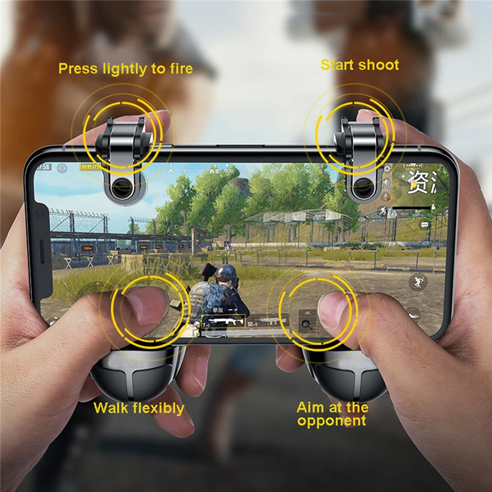 1 пара мобильных игровых триггеров кнопка огня геймпад для джойстиков PUBG L1R1