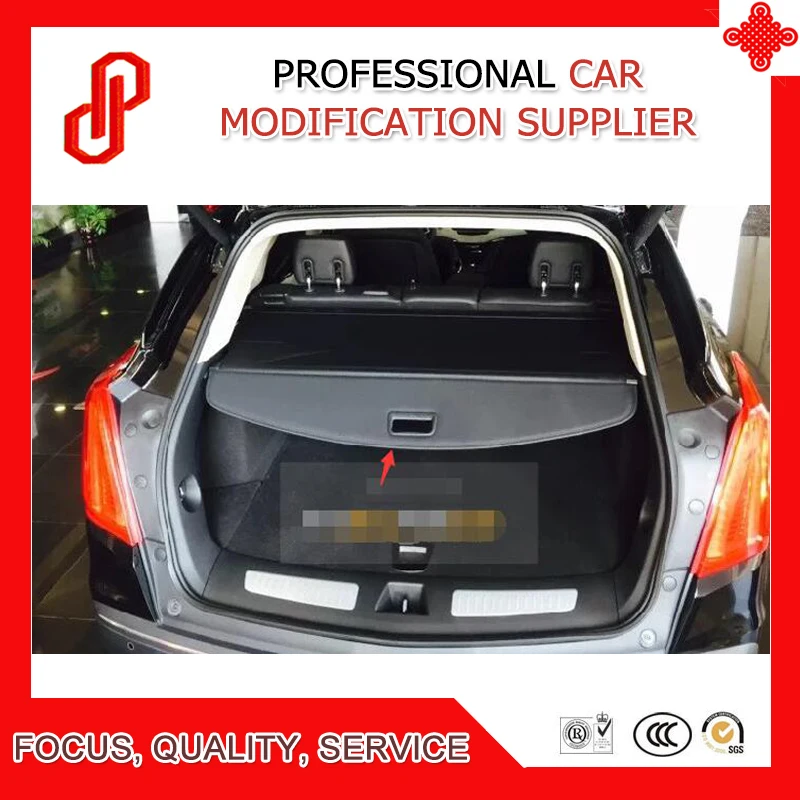

Black color Rear Trunk Security Shield retractable Cargo cover Tonneau cover for Cadillac XT5 2016 2017 2018